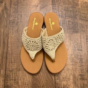 Tommy Bahama Women's Crochet Sandals - Cream